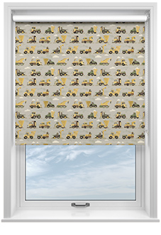 Construction Crew, Tarmac - Roller Blind